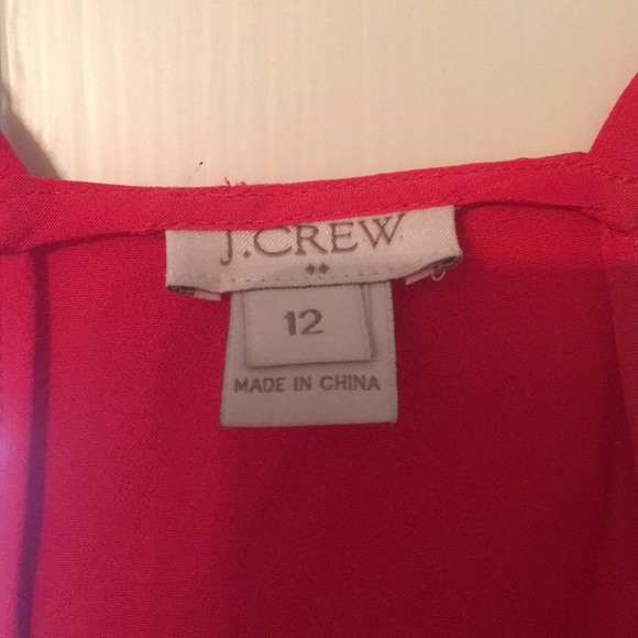 Coral/ reddish j crew racer back tank - Picture 2 of 5